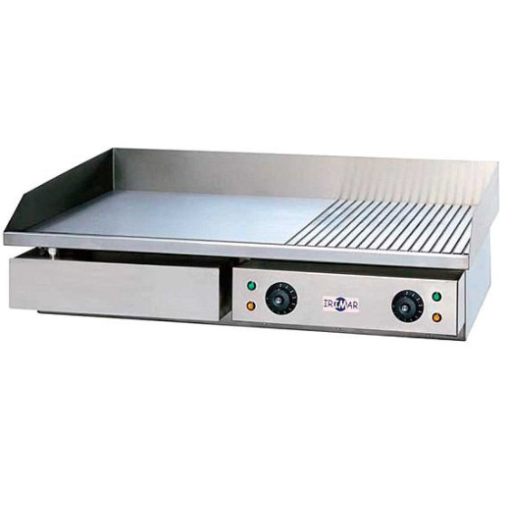 Plancha eléctrica mixta PLE-M-730 de acero rectificado