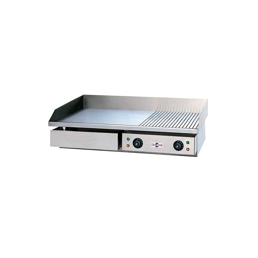 Plancha eléctrica mixta PLE-M-730 de acero rectificado