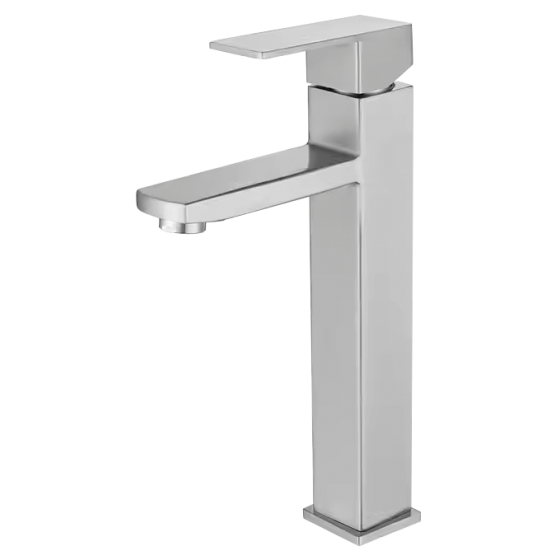 Fricosmos Grifo Lavabo Alto Inoxidable Monomando Merak LX