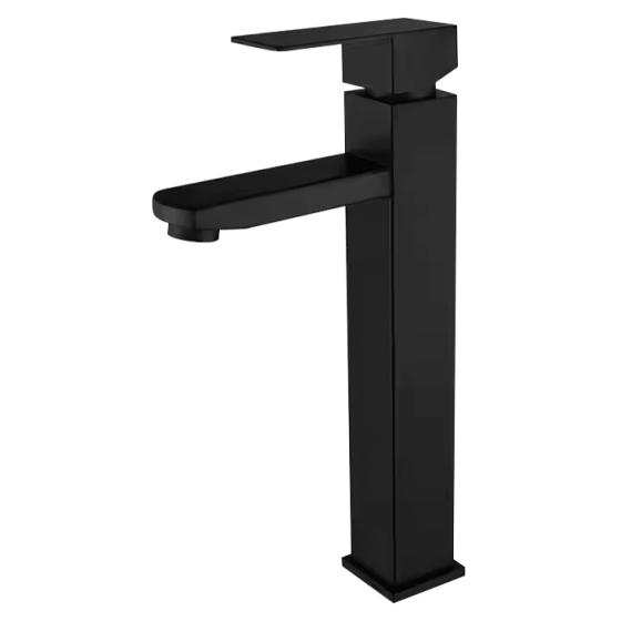 Fricosmos Grifo Lavabo Alto Inoxidable Monomando Merak BK