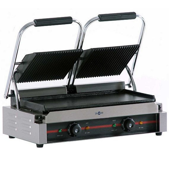 Plancha grill eléctrica profesional GR-475 M con placas mixtas