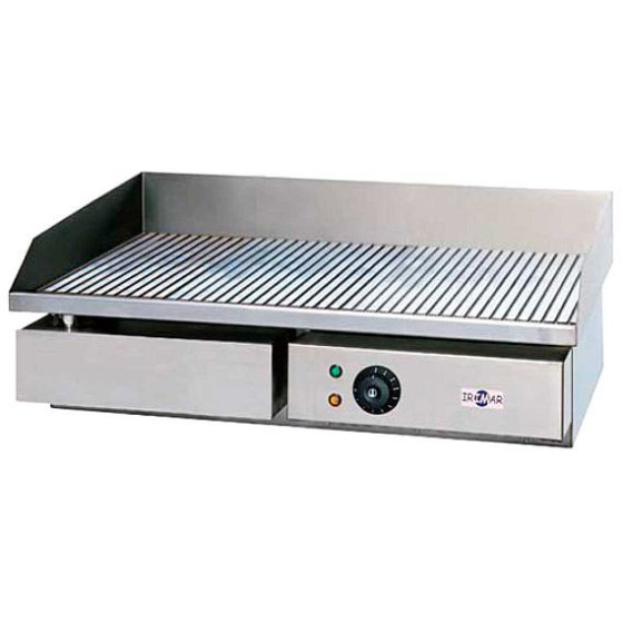 Plancha eléctrica ranurada PLE-R-550 de acero rectificado