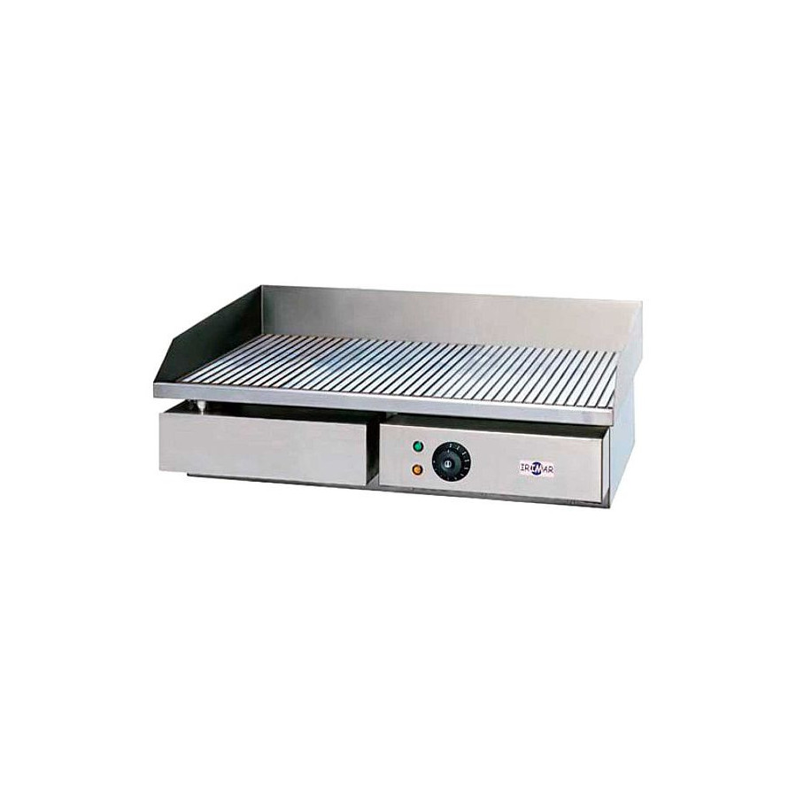 Plancha eléctrica ranurada PLE-R-550 de acero rectificado