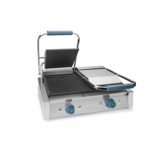 Plancha Grill Eléctrica Acanalada Doble 4.4 KW de Lacor