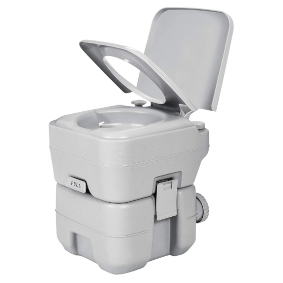 Fricosmos Inodoro portátil 20L con depósito y descarga manual
