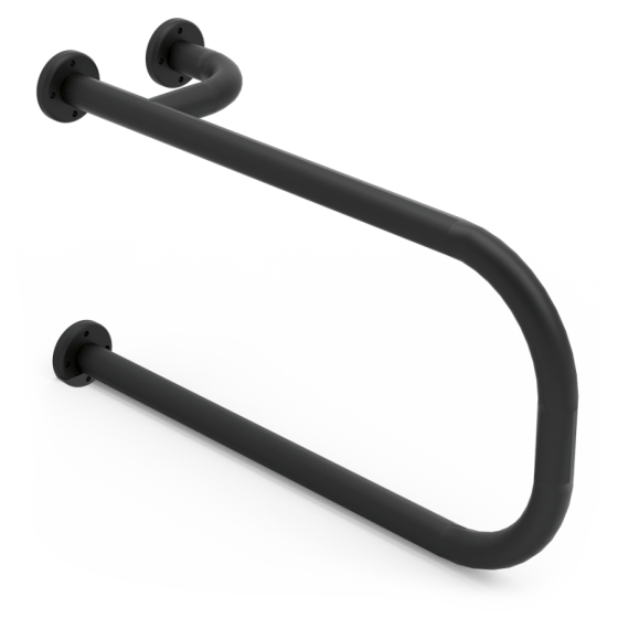 Fricosmos Barra de apoyo lavabo derecha inox Serie Black