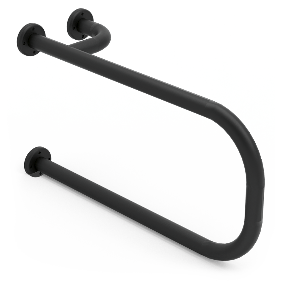 Fricosmos Barra de apoyo lavabo derecha inox Serie Black