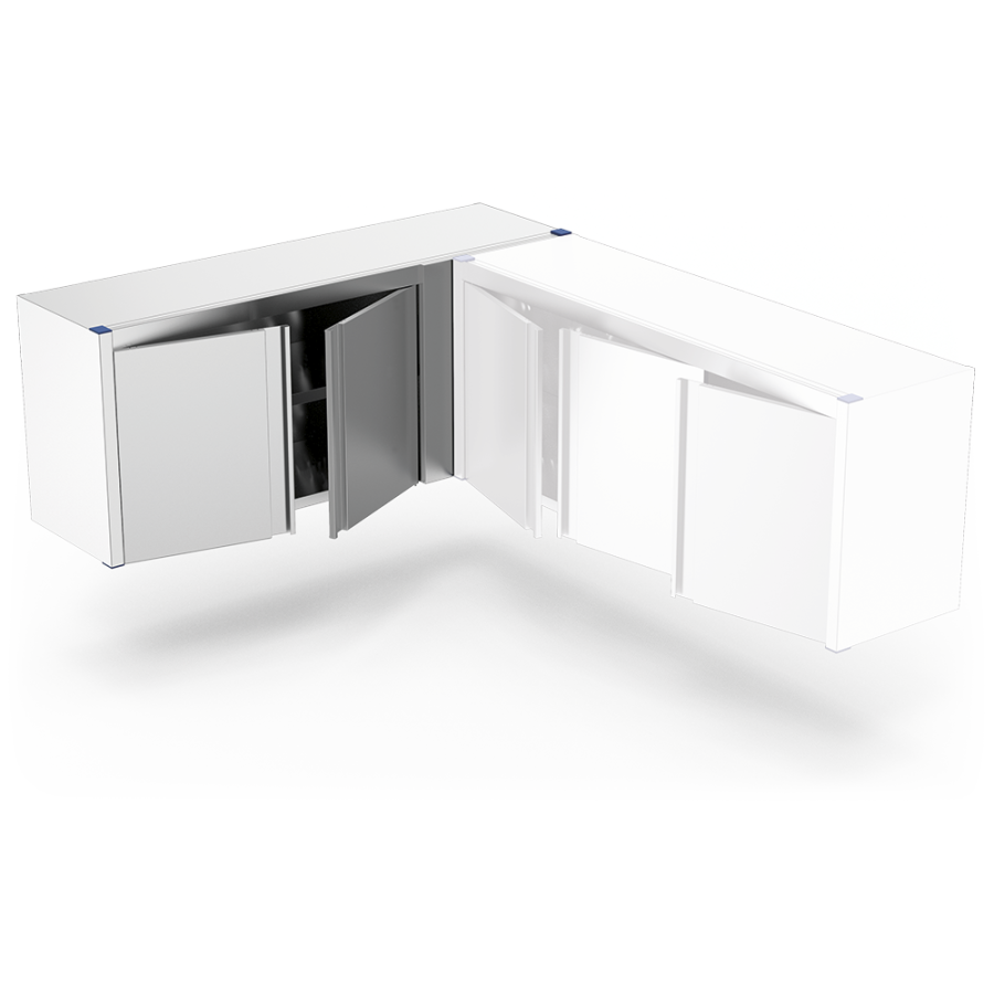 Fricosmos Armario Inox Esquina Derecha con Puerta Abatible