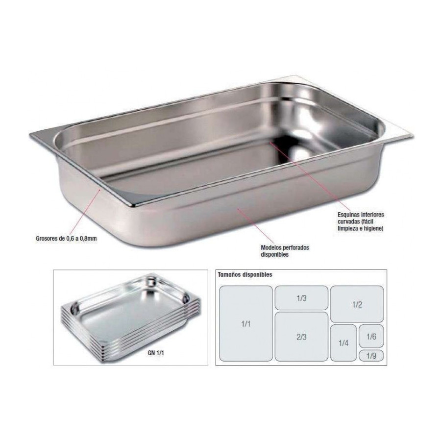 Cubeta Gastronorm GN1/2-200 GNCH20 | ClimaHostelería