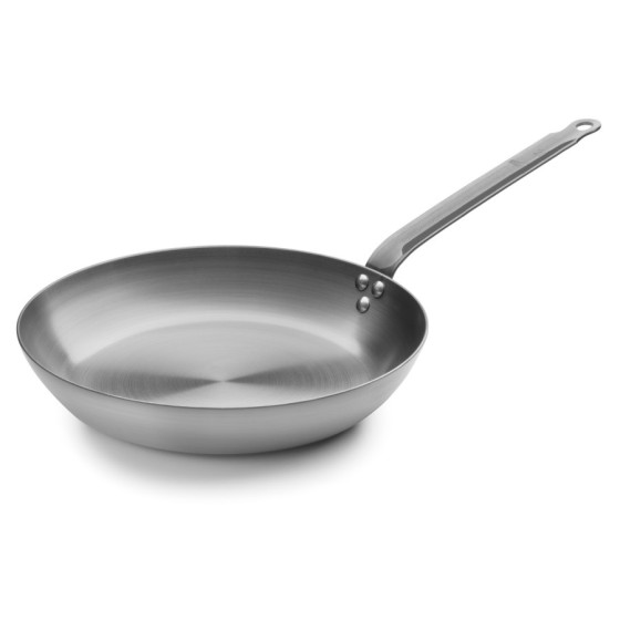 Sartén Lacor Ferrum de Hierro Natural | Ø 24 cm | Artesanal con Cera de Abeja | Apta Inducción y Horno