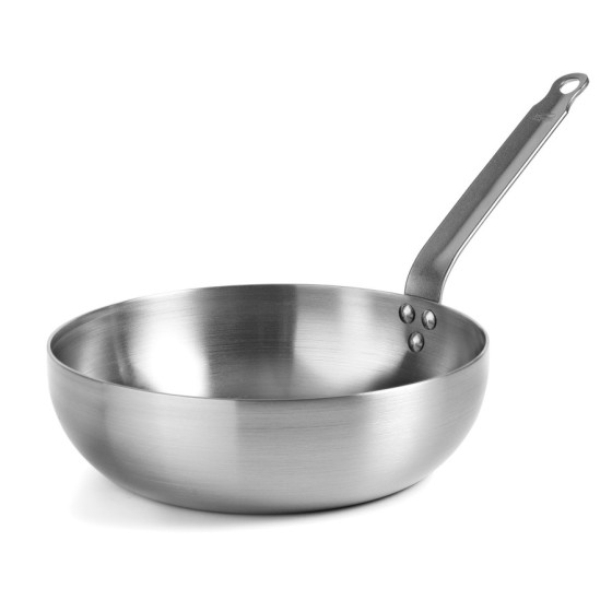 Sartén Honda Lacor Ferrum de Hierro Natural | Ø 32 cm | Artesanal con Cera de Abeja | Apta Inducción y Horno
