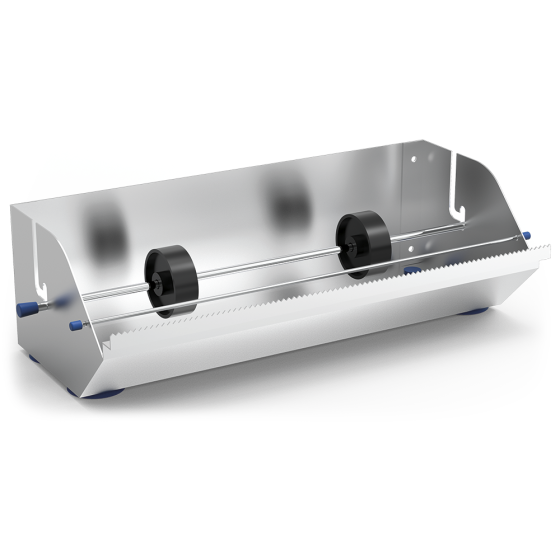 Dispensador Inox de Film Alimentario | 350 x 165 x 110 mm | Acero Inoxidable | Corte Preciso | Profesional