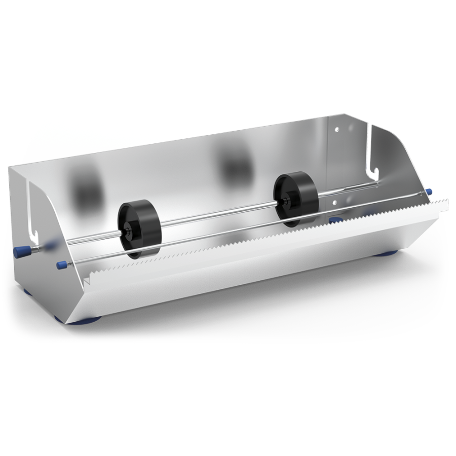 Dispensador Inox de Film Alimentario | 350 x 165 x 110 mm | Acero Inoxidable | Corte Preciso | Profesional