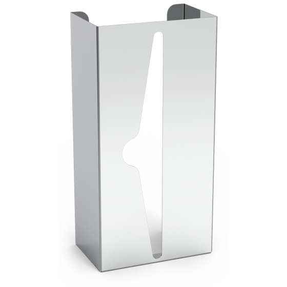 Dispensador Inox Vertical | Para 1 Caja de Guantes, Tissues o Toallas | 13x8x26 cm | Acero Inoxidable | Profesional