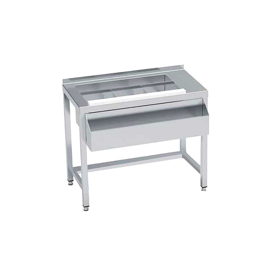 Mesa de coctelería con refuerzo trasero MCS-100 de 1000x645x900 mm