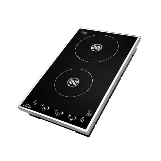 Placa de Inducción Doble 3100W con Control Táctil