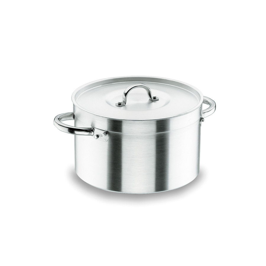 Cacerola Alta con Tapa Chef Aluminio | Aluminio Puro 99,5% | Ø 60 cm | Capacidad 104 L | Espesor 4,5 mm