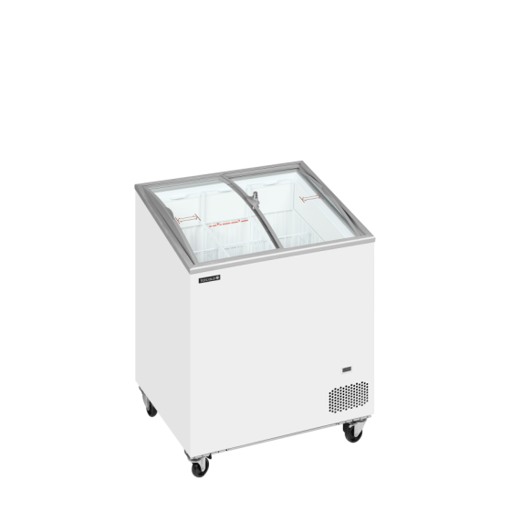Congelador de Arcón TEFCOLD IC202SCEB | Tapas Curvas y Exposición Inclinada | 720x615x949 mm | Capacidad 157 L