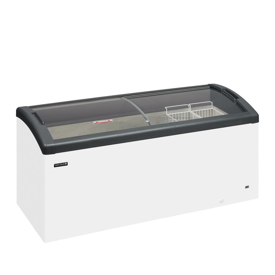 Congelador de Arcón FOCUS 171 | Tapas de Cristal Curvas | 1700x650x850 mm | Capacidad 351 L | Clase Energética D