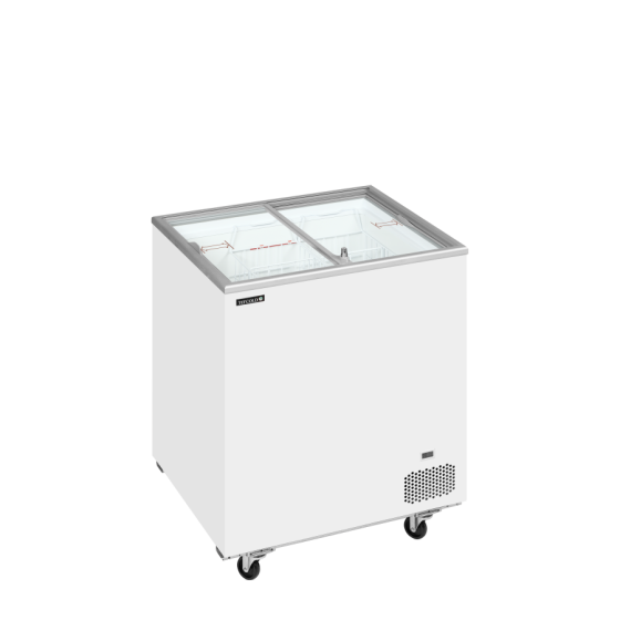 Congelador de Arcón TEFCOLD IC201SC | Tapas de Cristal Planas | 720x630x892 mm | Capacidad 165 L | Clase Climática 5