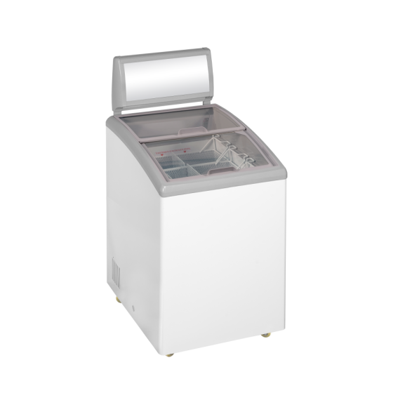 Congelador de Arcón TEFCOLD IDC152C-W1 | Toldo Iluminado y Tapas Curvas | 584x714x1170 mm | Capacidad 110 L | Clase Climática 7