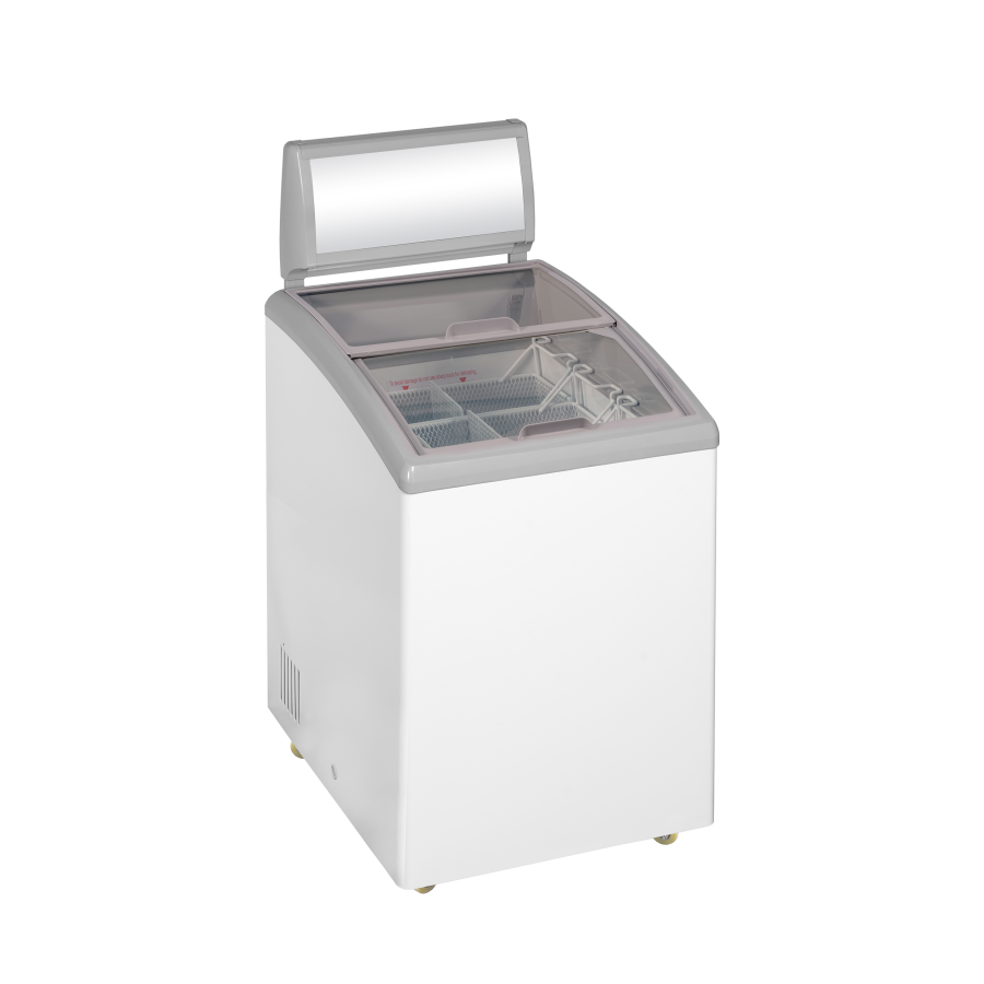 Congelador de Arcón TEFCOLD IDC152C-W1 | Toldo Iluminado y Tapas Curvas | 584x714x1170 mm | Capacidad 110 L | Clase Climática 7