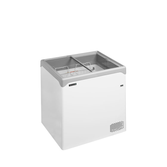 Congelador de Arcón TEFCOLD NIC202SC | Tapas de Cristal Planas | 740x650x885 mm | Capacidad 138 L | Clase Climática 5