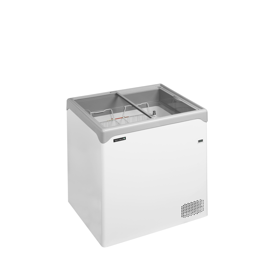 Congelador de Arcón TEFCOLD NIC202SC | Tapas de Cristal Planas | 740x650x885 mm | Capacidad 138 L | Clase Climática 5