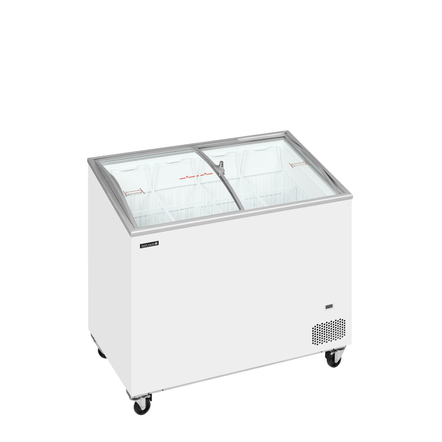 Congelador de Arcón TEFCOLD IC302SCEB | Tapas Curvas y Exposición Inclinada | 1010x615x949 mm | Capacidad 230 L