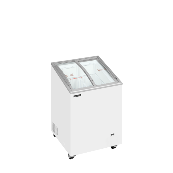 Congelador de Arcón TEFCOLD IC102SCEB | Tapas Curvas | 570x570x885 mm | Capacidad 85 L | Clase Climática 5
