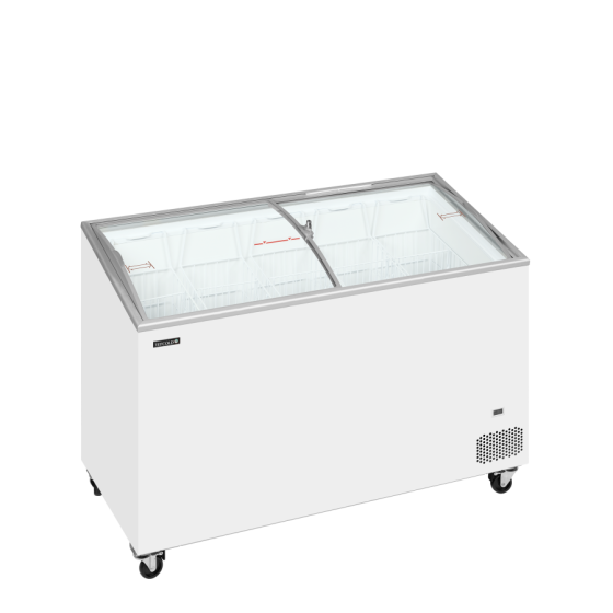 Congelador de Arcón TEFCOLD IC402SCEB | Tapas Curvas y Exposición Inclinada | 1300x615x949 mm | Capacidad 310 L