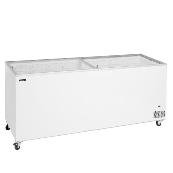 Congelador de Arcón TEFCOLD IC701SC | Tapas de Cristal Planas | 2055x630x892 mm | Capacidad 620 L | Clase Climática 5