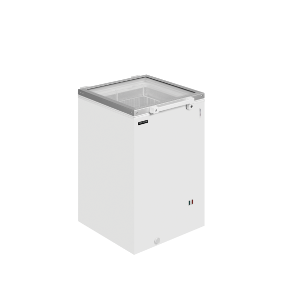 Congelador de Arcón TEFCOLD ST160 | Tapa de Cristal Plana | 550x630x930 mm | Capacidad 105 L | Clase D
