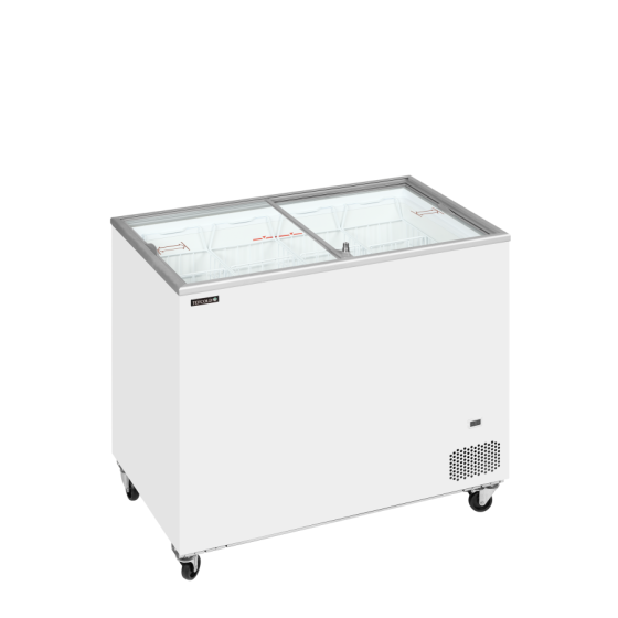 Congelador de Arcón TEFCOLD IC302SC | Tapas Planas de Cristal | 1010x630x892 mm | Capacidad 255 L | Clase Climática 5