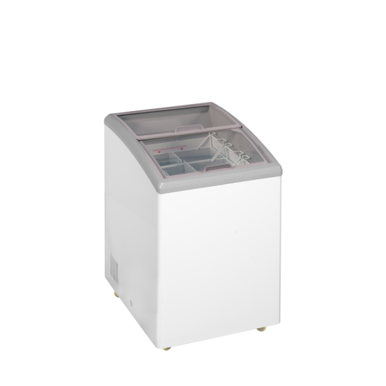 Congelador de Arcón TEFCOLD IDC152-W1 | Tapas de Cristal Curvas e Inclinadas | 584x694x914 mm | Capacidad 110 L