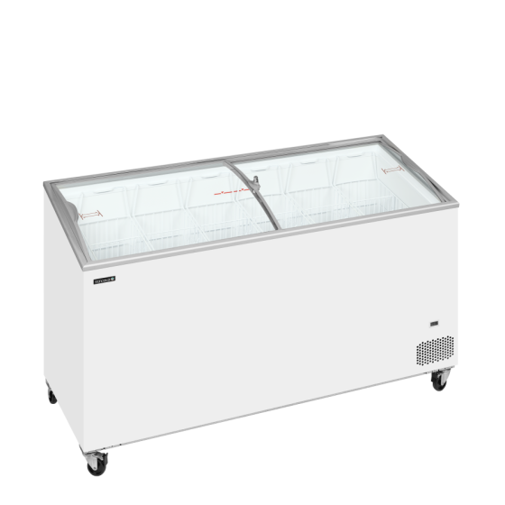 Congelador de Arcón TEFCOLD IC502SCEB | Tapas Curvas y Exposición Inclinada | 1550x615x949 mm | Capacidad 398 L