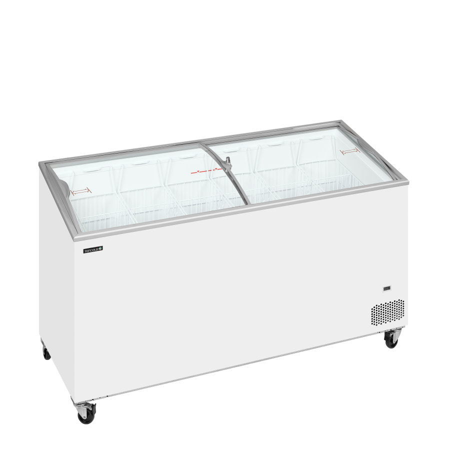Congelador de Arcón TEFCOLD IC502SCEB | Tapas Curvas y Exposición Inclinada | 1550x615x949 mm | Capacidad 398 L