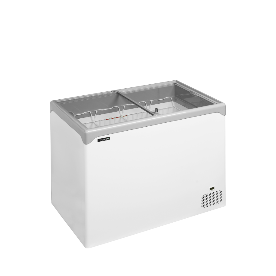 Congelador de Arcón TEFCOLD NIC301SC | Tapas de Cristal Planas | 1030x650x885 mm | Capacidad 218 L | Clase Climática 5