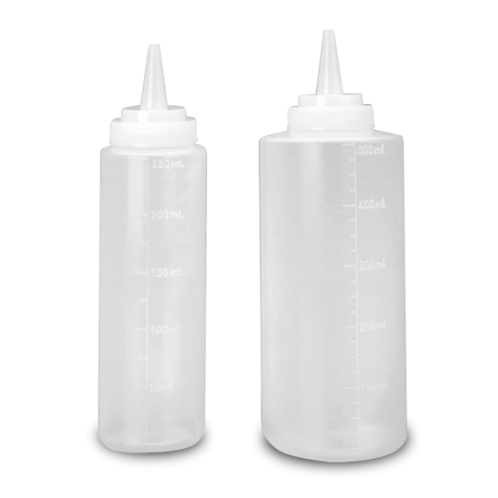 Pack de 10 Biberones de cocina 250 ml
