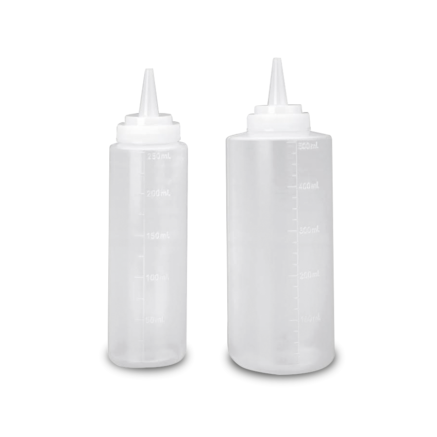 Pack de 10 Biberones de cocina 250 ml