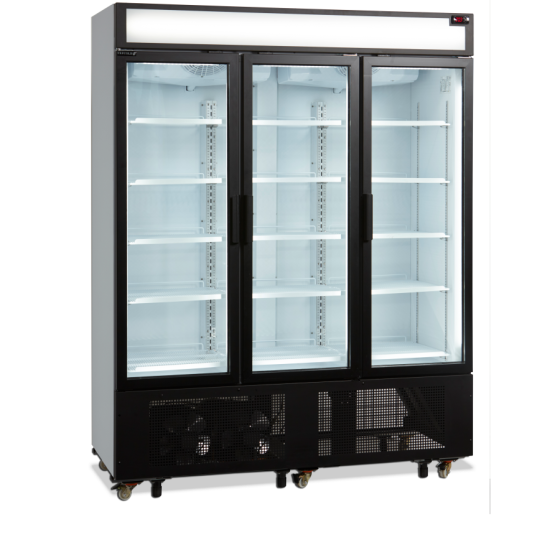 Expositor Refrigerado TEFCOLD FSC1600H | Marquesina Iluminada | 3 Puertas Batientes | 1600x730x2073 mm | Capacidad 825 L
