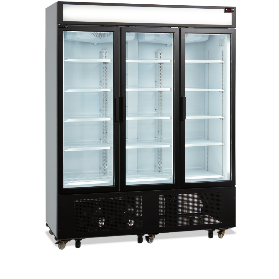 Expositor Refrigerado TEFCOLD FSC1600H | Marquesina Iluminada | 3 Puertas Batientes | 1600x730x2073 mm | Capacidad 825 L