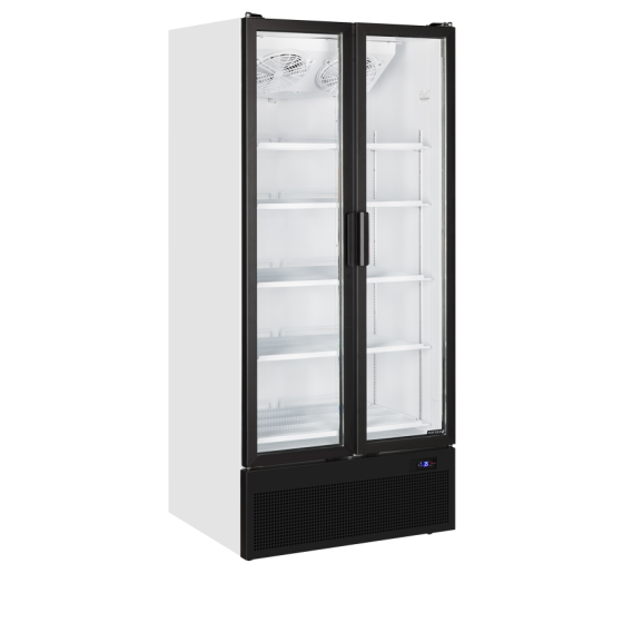 Expositor Refrigerado TEFCOLD FS890H | 2 Puertas Batientes | 890x740x1990 mm | Capacidad 535 L | Refrigeración Ventilada