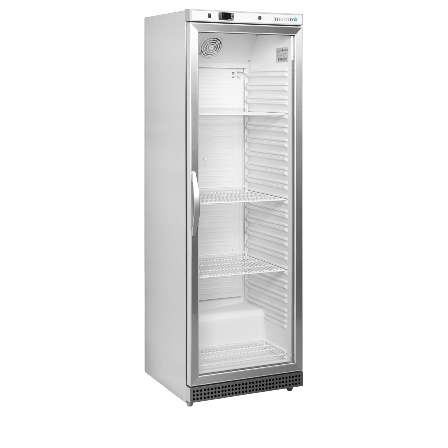 Expositor Refrigerado TEFCOLD UR400SG | Acero Inoxidable | 600x585x1855 mm | Capacidad 350 L | Clase Energética B