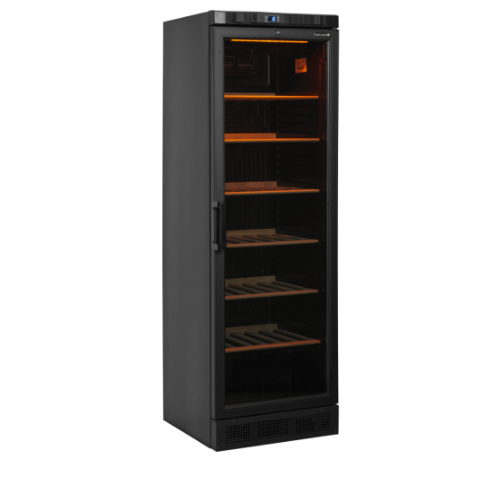 Vinoteca TEFCOLD CPV1380E | Puerta de Cristal Tintado | 595x640x1840 mm | Capacidad 350 L | 6 Estantes de Madera
