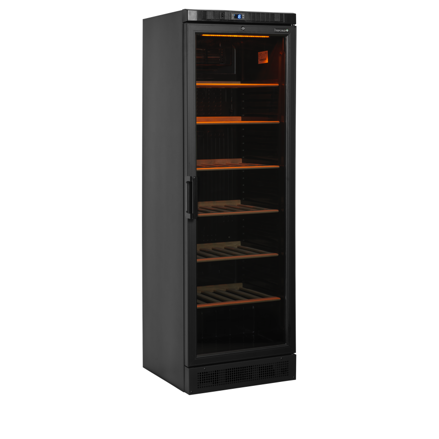 Vinoteca TEFCOLD CPV1380E | Puerta de Cristal Tintado | 595x640x1840 mm | Capacidad 350 L | 6 Estantes de Madera