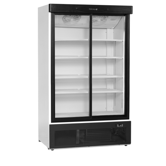 Expositor Refrigerado TEFCOLD FS1202S | 2 Puertas Correderas | 1200x735x1990 mm | Capacidad 660 L | Refrigeración Ventilada