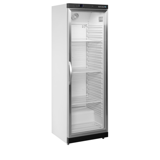 Expositor Refrigerado TEFCOLD UR400G | Puerta de Cristal | 600x585x1855 mm | Capacidad 350 L | Clase Energética B