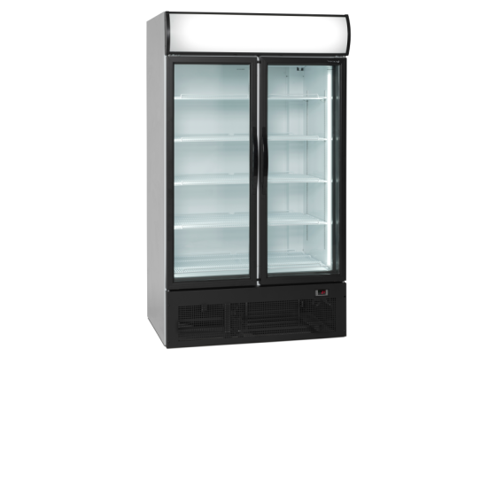 Expositor Refrigerado TEFCOLD FSC1950H | Marquesina Iluminada | 2 Puertas Batientes | 1110x875x2010 mm | Capacidad 710 L