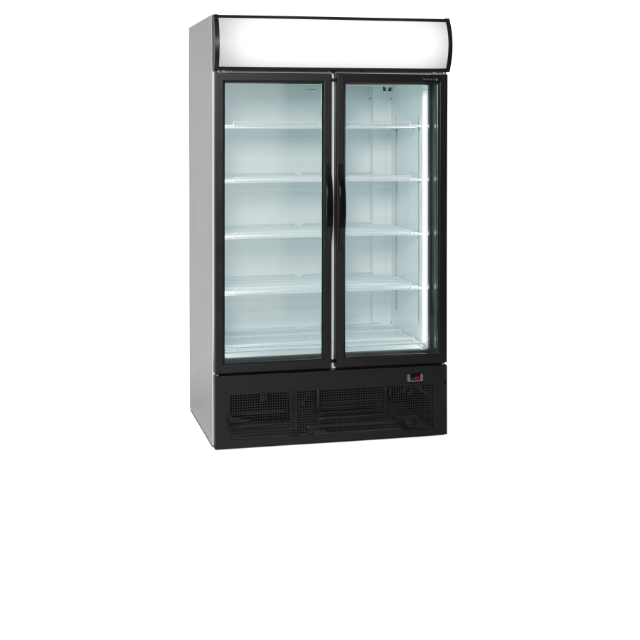 Expositor Refrigerado TEFCOLD FSC1950H | Marquesina Iluminada | 2 Puertas Batientes | 1110x875x2010 mm | Capacidad 710 L